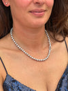 Timeless Silver Pearl Necklace