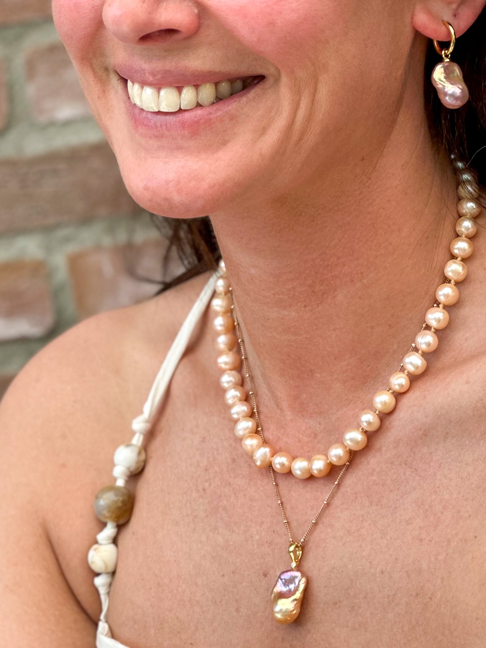 Timeless Champagne Pink Necklace