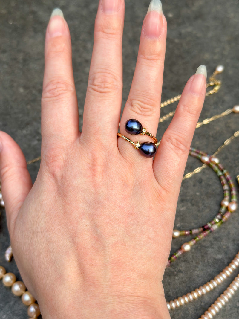 Double Pearl Ring XL
