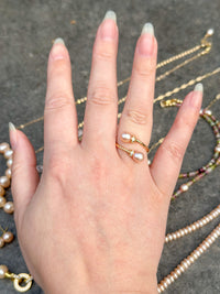 Double Pearl Ring