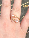 Double Pearl Ring