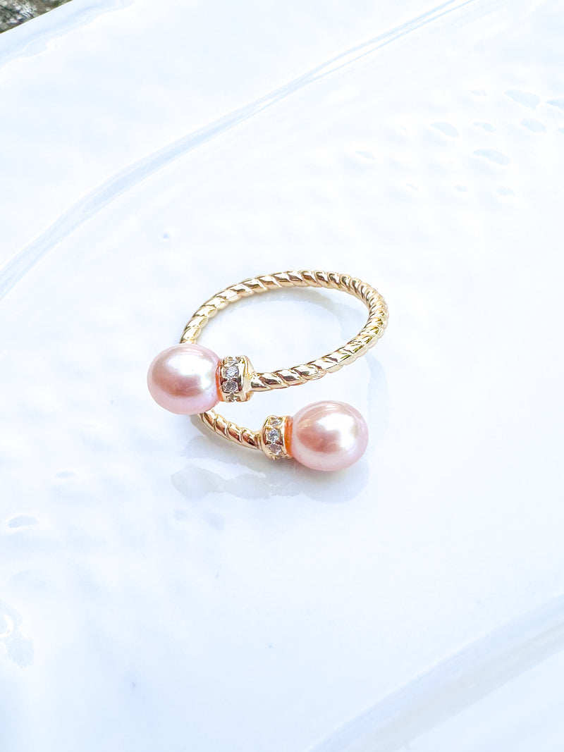 Double Pearl Ring