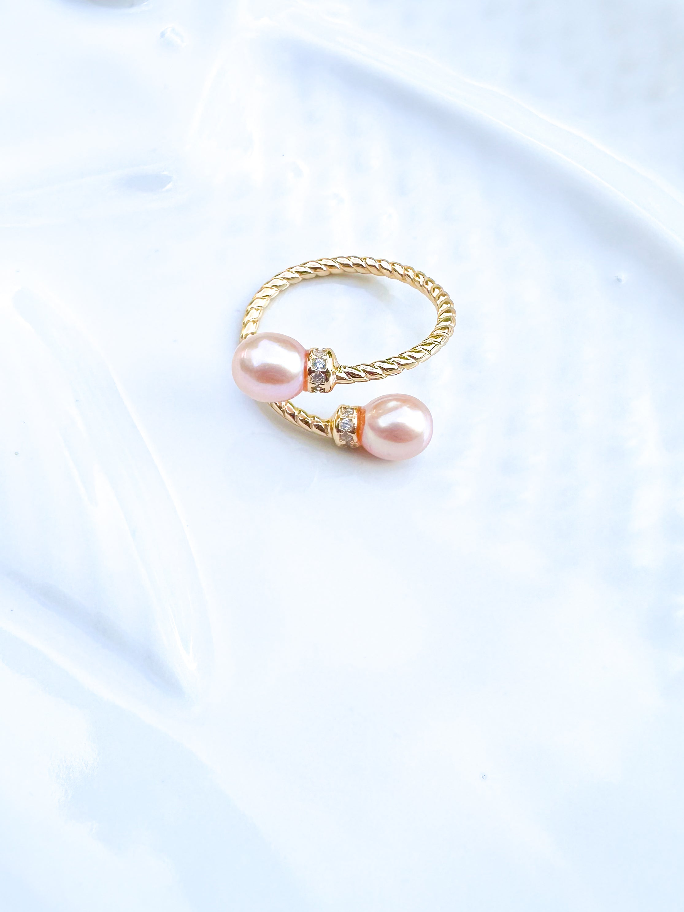 Double Pearl Ring