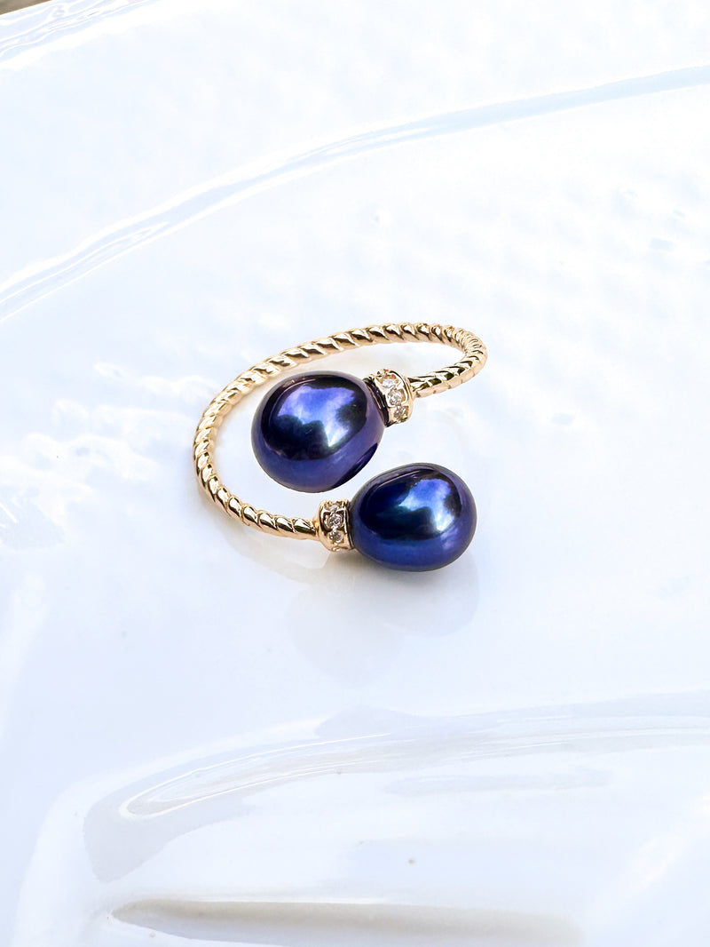 Double Pearl Ring XL